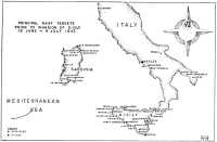 Map 12: Principal NAAF 
Targets Prior to Invasion of Sicily, 15 June–9 July 1943