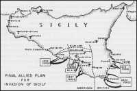 Map 13: Final Allied Plan 
for Invasion of Sicily