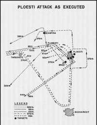 Map 19: Ploesti Attack As 
Flown