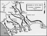 Map 27: Advance of the 5th 
Army, 7 October–15 November 1943
