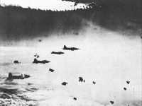 Berlin flak destroys 
B-17