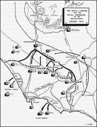 Anzio Landings and the 
Initial Expansion of the Beachhead January, 1944