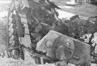 Battle of the Bulge: 
bombed-out panzer