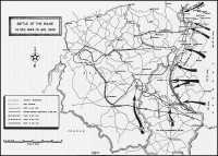 Map: Battle of the Bulge 16 
Dec 1944–31 Jan 1945
