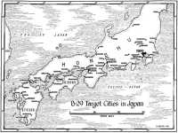 B-29 target cities in 
Japan