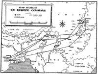 Hump Routes of XX Bomber 
Command