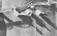Rail bridge in Burma 
destroyed by the 7th Bombardment Group