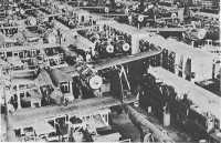 Mechanized conveyor 
lines: Triple line for Lockheed P-38’s
