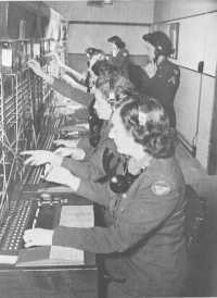 Air Wacs with Eighth Air 
Force in England – Switchboard Operator