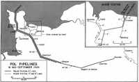 Map 16: POL Pipelines in 
Mid-September 1944
