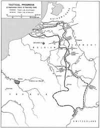 Map 1: Tactical Progress, 
12 September 1944–9 February 1945
