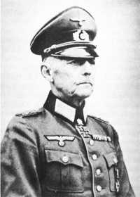 Field Marshal Von 
Rundstedt, Commander in Chief West
