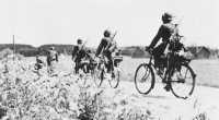 German mobile infantry 
equipped with bicycles