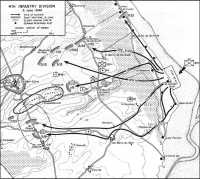 Map 3: 4th Infantry 
Division 6 June 1944