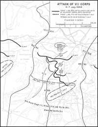 Map 4: Attack of VII Corps 
4–7 July 1944