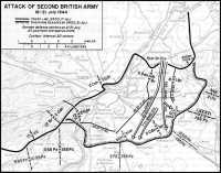 Map 9: Attack of Second 
British Army, 18–21 July 1944