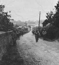 Troops Advancing From 
Juvigny southward toward Mortain