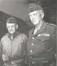 General Patton and his 
Chief of Staff, Maj