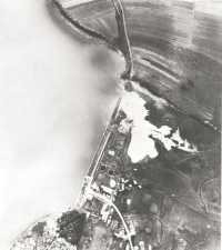 Bombing of Etang de Lindre 
Dam by P-47’s on 20 October