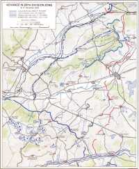 Map XXVII: Advance in 26th 
Division Zone, 8–17 November 1944