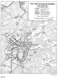 Map 6: The First Attack on 
Schmidt, 9th Division, 6–16 October 1944