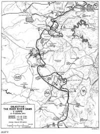 Map 9: Objective: the Roer 
River Dams, V Corps 13–15 December 1944