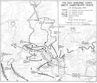 Map 2: The XVIII Airborne 
Corps Meets Kampfgruppe Peiper 20–25 December 1944