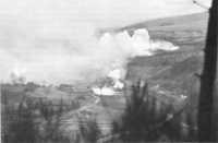 A White Phosphorus Burst 
during bombardment of German emplacements