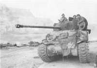 British Tank Patrolling the 
Meuse at Namur