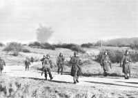 2nd Armored Division 
Infantrymen moving to new positions during the fight for Humain