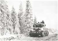 M4 Sherman tank in the 
Ardennes