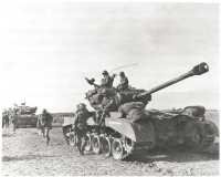 Pershing tank T26 with 
90-mm