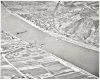 The Rhine at the Remagen 
bridge site (photograph taken in 1948)