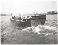 Reinforcements of the 5th 
Division cross the Rhine in an LCVP