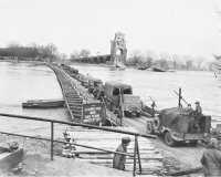 Ponton bridge across the 
Rhine serving Seventh Army