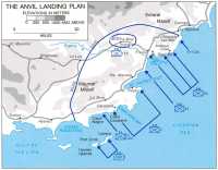 Map 5: The ANVIL Landing 
Plan