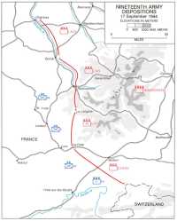 Map 13: Nineteenth Army 
Dispositions, 17 September 1944