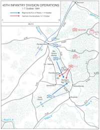 Map 19: 45th Infantry 
Division Operations, 1–7 October 1944