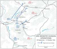 Map 21: 3rd Infantry 
Division Operations, 30 September–14 October 1944