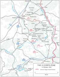 Map 23: The VI Corps Zone 
14 October 1944