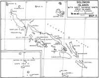 Map 11: Solomon Islands 
with Inset Showing Santa Cruz Islands