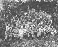 Marine commanders on 
Guadalcanal appear in a picture taken four days after the landing which includes almost all the senior officers who led 
the 1st Marine Division ashore