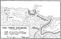 Map 24: Push Toward 
Kokumbona, 1-4 November 1942