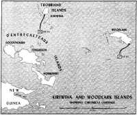 Map 2: Kiriwina and 
Woodlark Islands