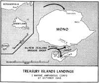 Map 12: Treasury Islands 
Landings, I Marine Amphibious Corps, 27 October 1943