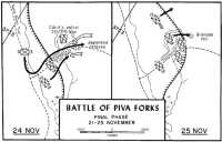 Map 20: Battle of Piva 
Forks, Final Phase, 21-25 November