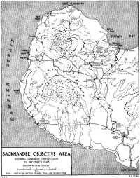 Map 23: BACKHANDER 
Objective Area, Showing Japanese Dispositions, 26 December 1943