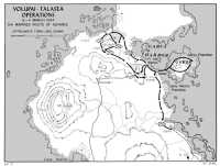 Map 30: 
Volupai–Talasea Operations, 6-11 March 1944, 5th Marines Route of Advance