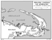 Map 33: Principal Landings 
in the Admiralties, 24 February–15 March 1944