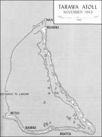 Map 2: Tarawa Atoll, 
November 1943